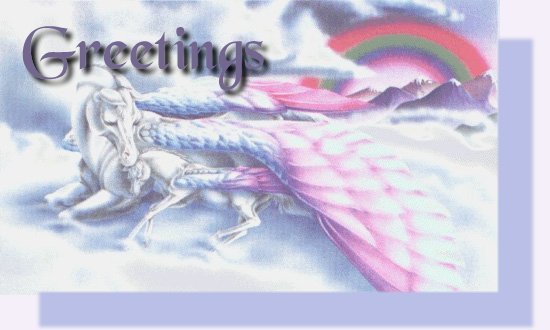 Unicorn Greeting Card